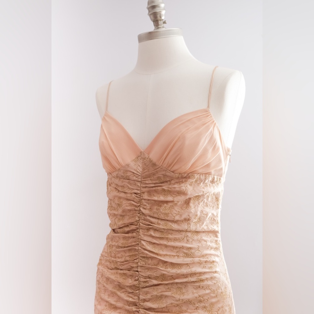 Vintage Betsey Johnson Y2K Silk Midi Dress - Picture 10 of 14